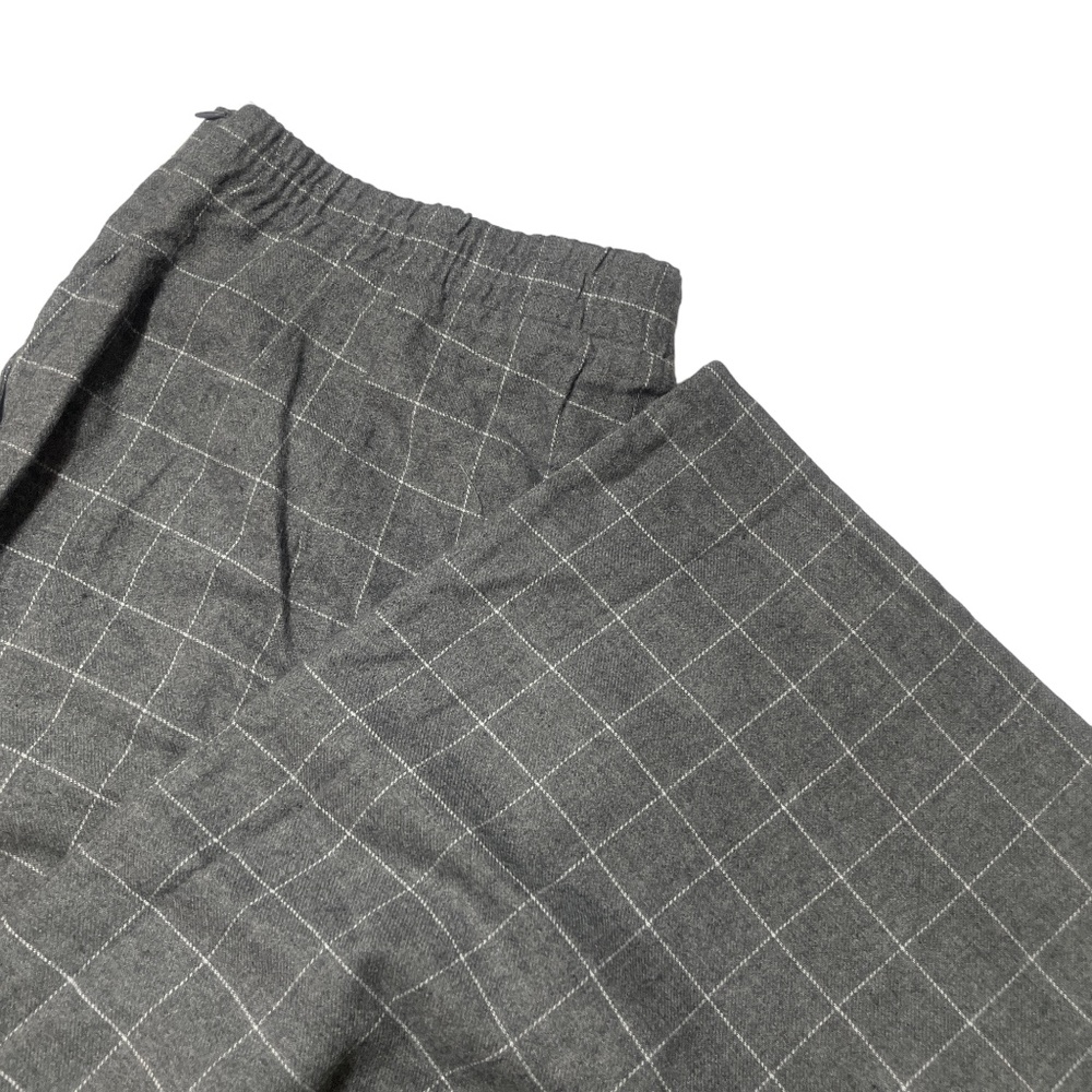 Belle Poque Elegant Retro XL Grey Plaid‎ Flannel Feel Pants
